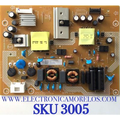 FUENTE DE PODER PARA ONN·ROKU TV / NUMERO DE PARTE PLTVJQ331XXB2 / 715G9520-P01-001-0H2S / VJQ331XXB2 / DISPLAY V430DJ1-Q01 REV.C1 / MODELO 100012584 (43 PULGADAS)
